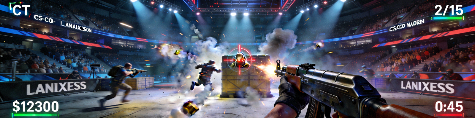 CS:GO Major科隆站决赛激烈对战第一视角画面